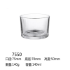 Transparent glass candle holder [7.5 * 7.5 * 5cm],one colour only,glass【Packaging without Words】_201870271