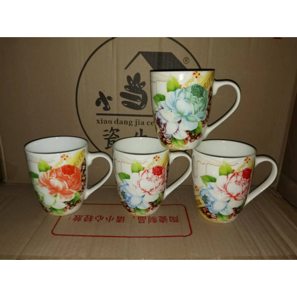 350ml Flower Ceramic Mug