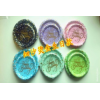 7" 10pcs Stamping Fine Sand Series Birthday Party Tableware,Mix color,paper【Packaging without Words】_P02642253_2_m