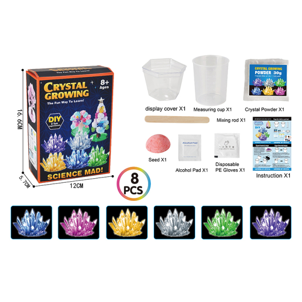 DIY crystal planting (accessories color, style and style are random, instructions are included),Chemical experiment,Plastic【English Packaging】_201551373_hd