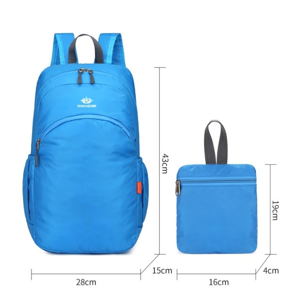 Folding ultra lightweight portable storage travel backpack