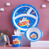 Cartoon children's bamboo fiber tableware set [28.8 * 10.2 * 19.5cm],one colour only,Bamboo fiber【English Packaging】_P03022052_4_m