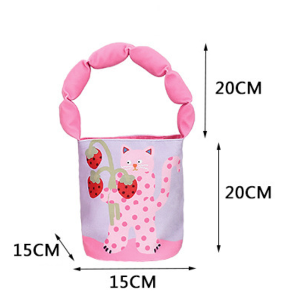 Cotton Shoulder Strap Cute Tote Bag