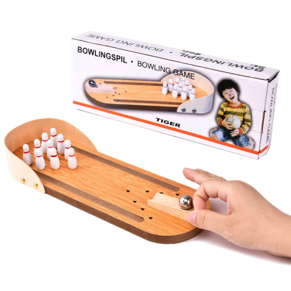 Wooden Mini Bowling Table Game Puzzle Toy,wood【English Packaging】_201868213_hd