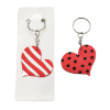 12PCS Single Sided Soft Rubber Peach Heart Keychain,Multiple styles,Plastic【Packaging without Words】_P02554656_3_m