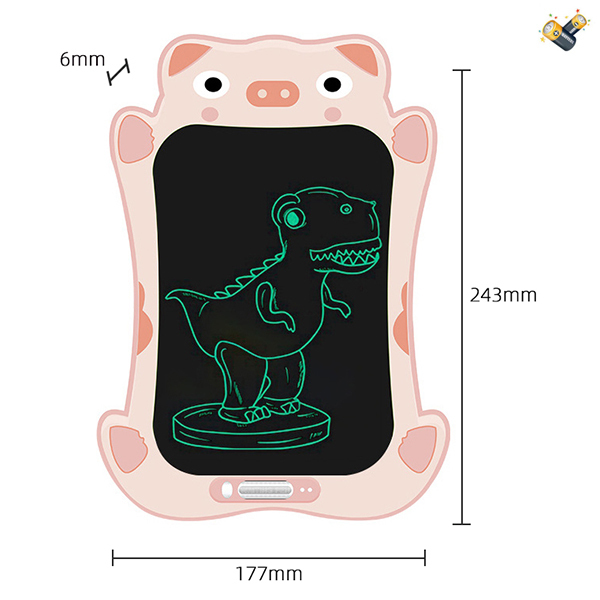 9 - дюймовый мультипликационный монохромный экран,Магнит однотонный,С элементами питания,Односторонний,Доска для написания,пластик【Упаковка на английском языке】_201873486_hd