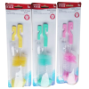 Bottle Brush Set of 2 Short Sponge Head Handle Brushes,Mix color,Plastic【Packaging without Words】_P02657713_2_m