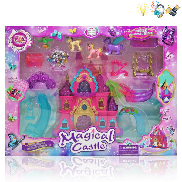 Castle set Lights Music IC without language With battery Plastic【English Packaging】_200218960_hd