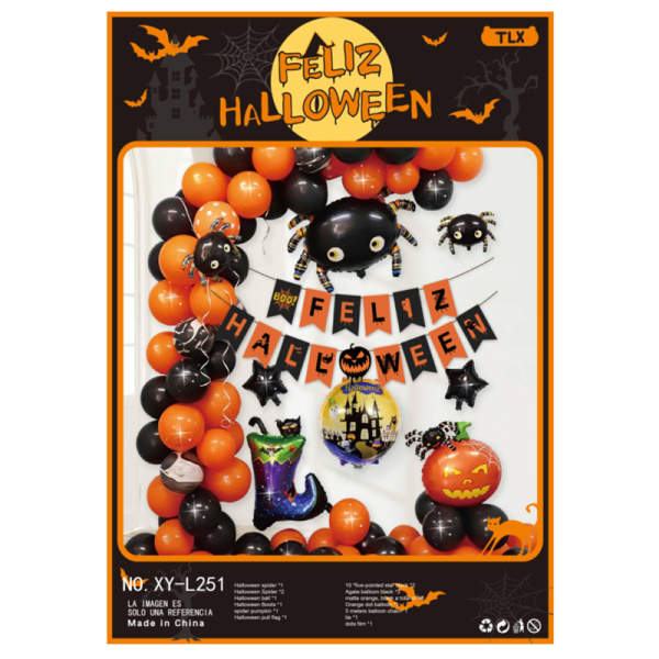 Halloween Western Words Balloon Set