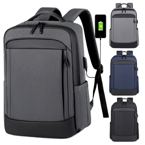 14 inch business computer backpack with USB charging,Mix color,Oxford cloth【Packaging without Words】_201601494_hd