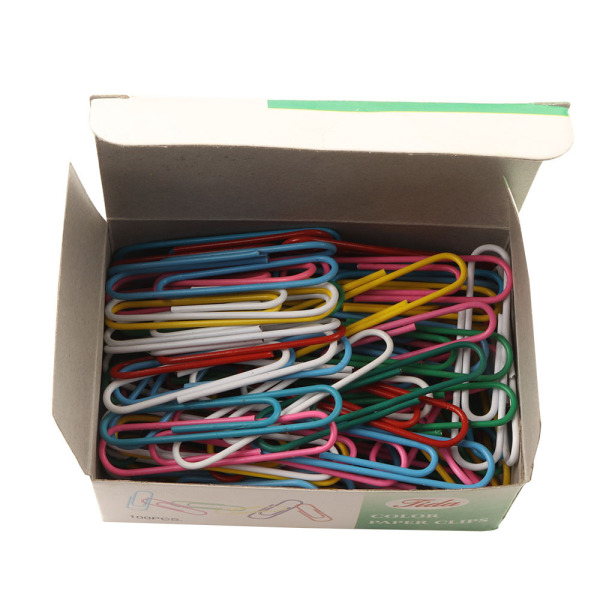 Colorful Round Head Paper Clips Mixed Colors [English Packing