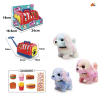 Colorful plush walking dog+hand cage+McDonald's set meal in 3 colors,Electric,Sound,IC without language,Plastic【English Packaging】_201887438