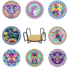 8PCS Diamond Painting Coasters,Multiple styles,Plastic【English Packaging】_201368285