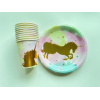 7" 10pcs Stamping Unicorn Series Birthday Party Tableware,one colour only,paper【Packaging without Words】_201493812