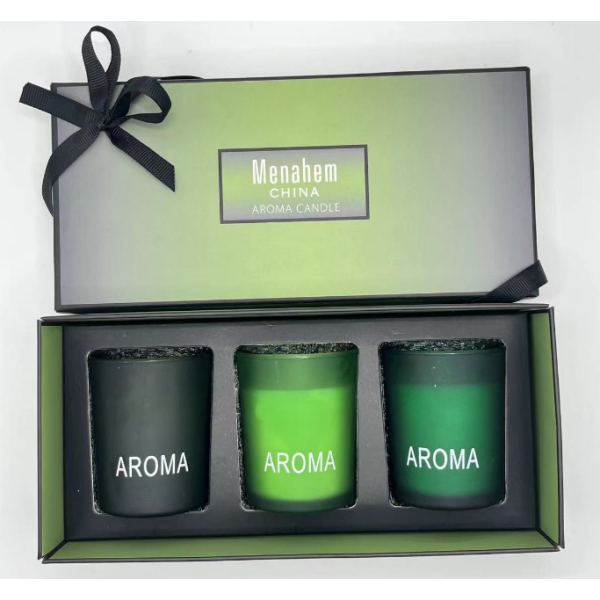 Aroma Candle Set of 3 5*6,one colour only,Paraffin【Packaging without Words】_201670932_hd