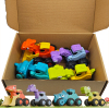 4 (pcs) Dinosaur Engineering Vehicle,Pressure,Solid color,Plastic【English Packaging】_201826119