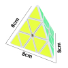 8CM Белые наклейки Пирамида Умный куб,Треугольная форма колец,3 - граневый,пластик【Упаковка на английском языке】_P03127632_5_m