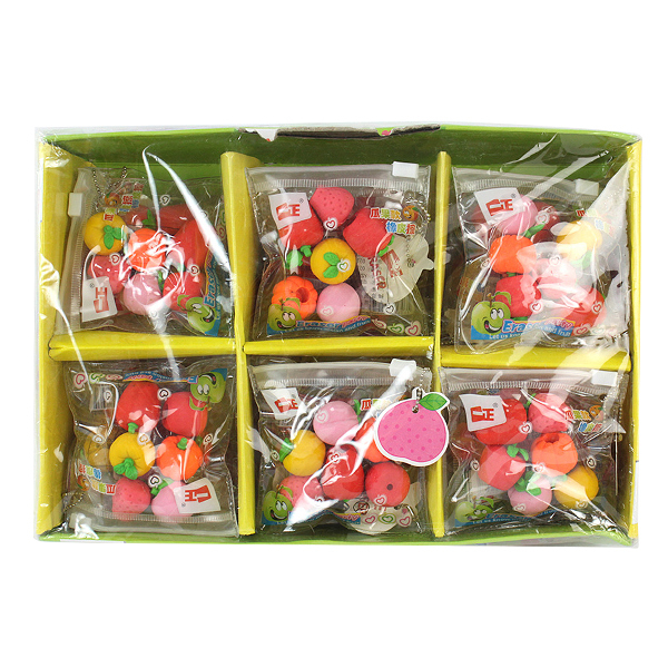 24PCS Fruit eraser combination Multi color other【Chinese English  Packaging】_200528027_hd