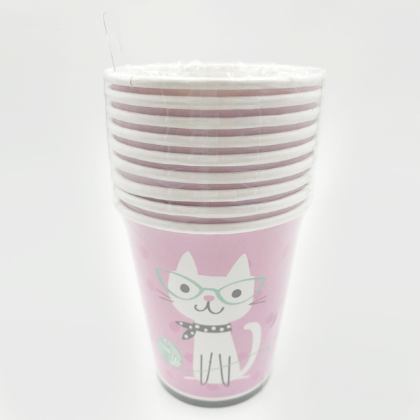 25cm 10pcs paper cup 7 inches one colour only paper【Packaging without Words】_201373870_hd