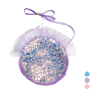 Long sequin lace round three-dimensional bag with pink, blue, and purple 3 colors 【English Packaging】_201215537