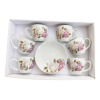 6pcs180ML Ceramic Teacup Set,For 6 person,one colour only,Ceramics【Packaging without Words】_201377830