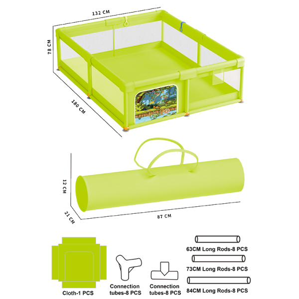 Frog version square fence