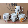 350ml Cartoon Ceramic Mug,Mix color,Ceramics【Packaging without Words】_201632730