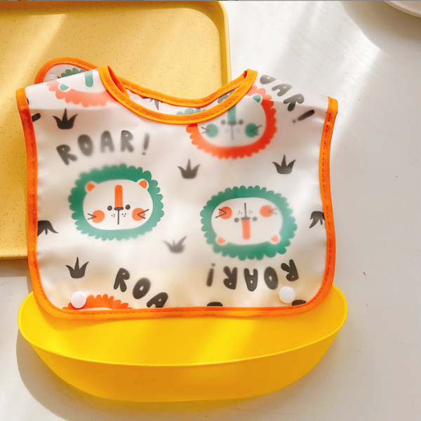 Cartoon removable waterproof washable baby bibs