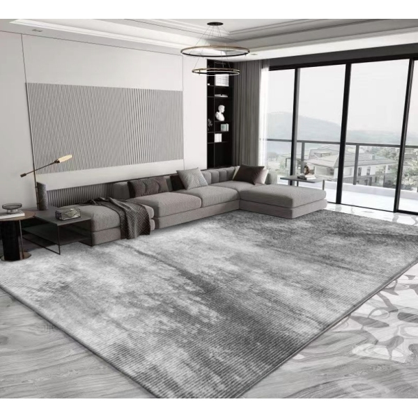 Modern grey minimalist living room floor mat 120 * 180CM,one colour only,Textile【Packaging without Words】_201938108_hd