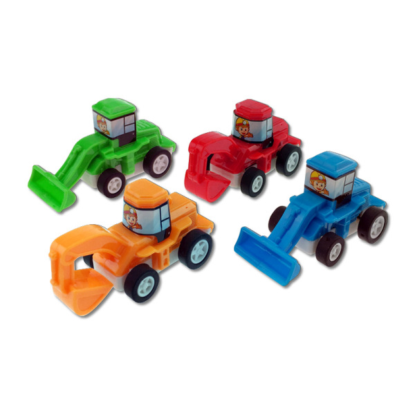 Engineering vehicle Pull back car/toy car/pull back car/toy car/engineering series/cartoon man/hoist Pull Back Solid color Plastic【English Packaging】_100974408_hd