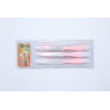 6PC Pink and White Fish Scale Fruit Knife (Random Mixed Color) Fruit Knife Set,Mix color,Metal【English Packaging】_P02557929_2_m