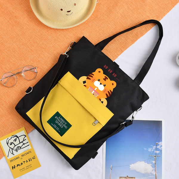 Large capacity cartoon crossbody tote bag