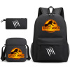 Youth Cartoon Fashion Backpack 3-Piece Set,one colour only,Textile【Packaging without Words】_201908908