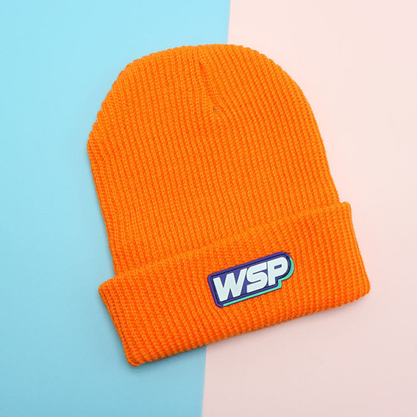 Alphabet Solid Color Woolen Hat Winter Hat 56-60CM Neutral 100% Polyester Fiber【No Text Packaging】.