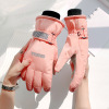 Warm and plush thick outdoor cycling waterproof gloves,Women,Uni size,split-finger gloves,100% polyester fiber【Packaging without Words】_201570408