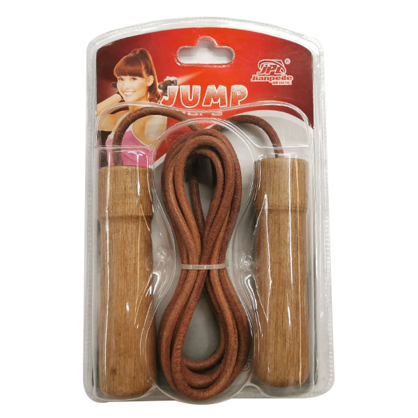 2.8 meters leather skipping rope