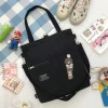 Large multi pocket canvas bag, women's crossbody sail bag+teddy bear pendant,one colour only,Textile【Packaging without Words】_P02716949_4_m