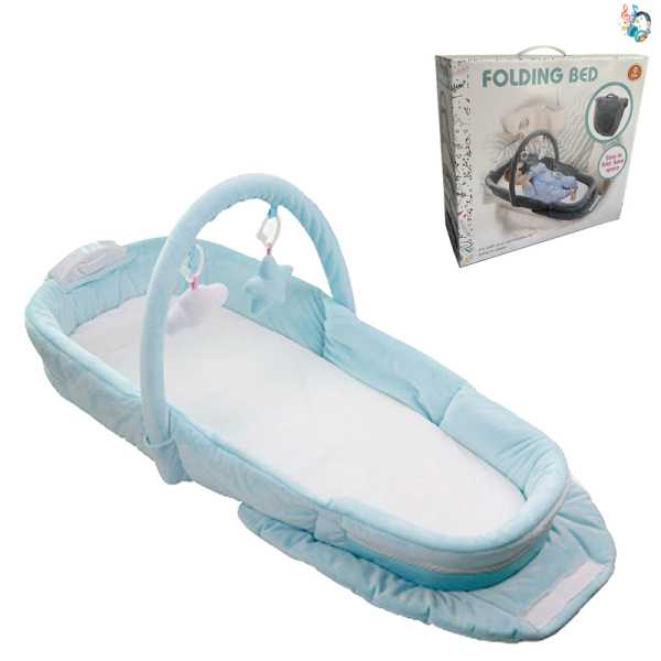 Baby music vibrating folding bed