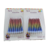 Pack of 8 Colored Candles,Mix color【English Packaging】_201553821