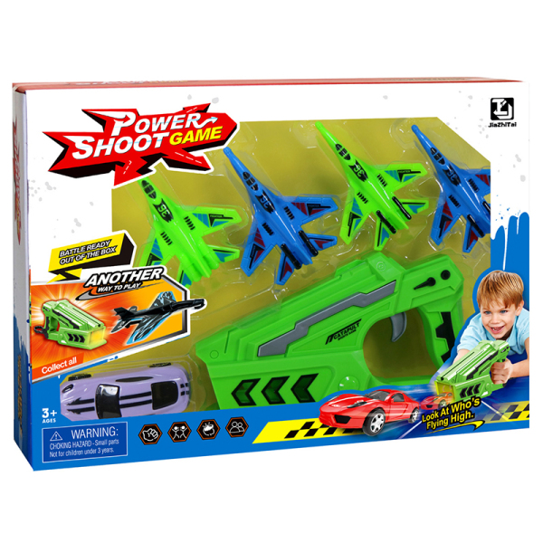 Combat Aircraft Launch Gun Ejection Set Catapult Solid color Plastic【English Packaging】_201057892_hd