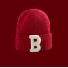 Letter B Woolen Hat,Women,56-60CM,Winter Hat,100% acrylic【Packaging without Words】_201532489