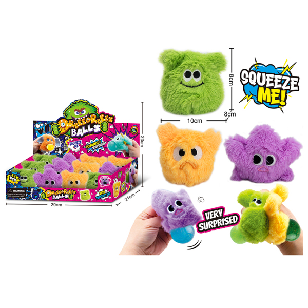 3 styles of monster plush decompression balls