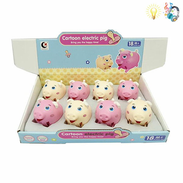 8PCS pig Electric Lights Music IC without language Plastic【English Packaging】_200505453_hd