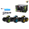 Sponge Wheel Stunt Bike w/USB, Manuals,Дистанционное управление,Пульт управления без батареек, игрушка с батарейками,Чёрные колёса,пластик【Упаковка на английском языке】_200973531