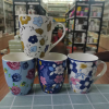 350ml Flower Ceramic Mug,Mix color,Ceramics【Packaging without Words】_201634300