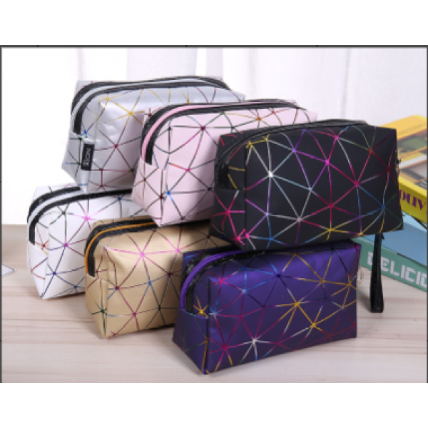 Cosmetic Bag Mixed Colors,Leather【Packaging without Words】_201224128_hd