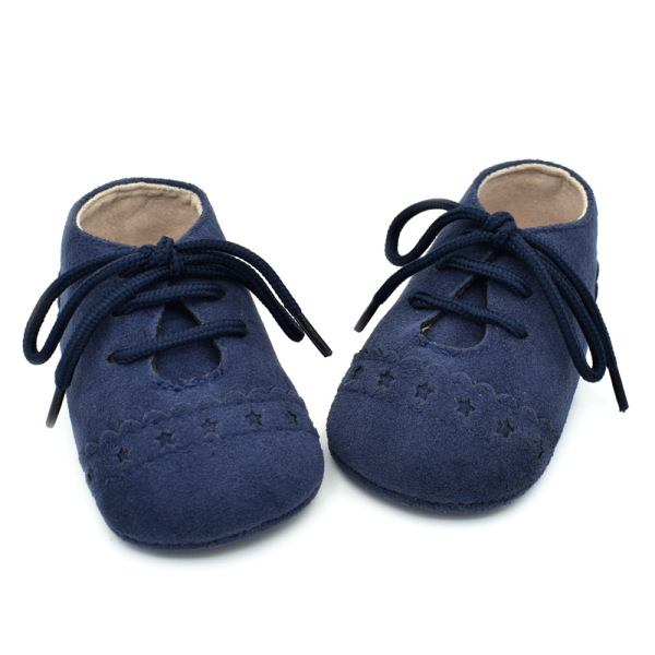 Обувь для малышей на шнуровке Fly Lace Up Baby Soft Sole Toddler Shoes,Новорождённые (до месяца),11-13,Темно-синий,Пакет ОПП,Пакет ОПП,Ворсовая микрофибра【Упаковка без надписей】_201656926_hd