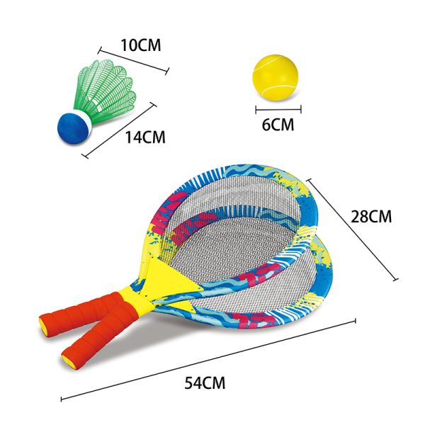 Тканевая теннисная ракетка с теннисным мячом, бадминтон