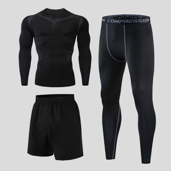 Колготки Athletic Bottom Quick Dry 3-Piece Set,100% полиэстер,Для мужчин,S-XXXL,Набор【Упаковка без надписей】_201634635_hd