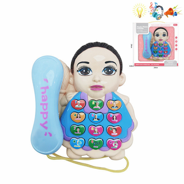 telephon Electric Cute Version Lights Sound Music English language IC Plastic【English Packaging】_200729725_hd